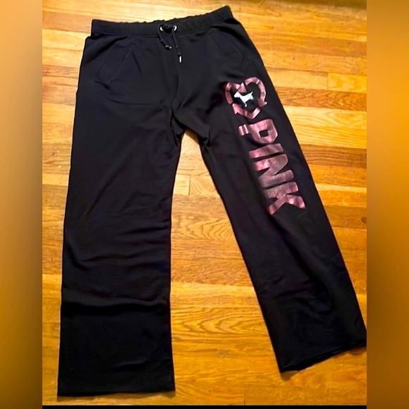 Vs pink vintage boyfriend sweatpants - Picture 1 of 5
